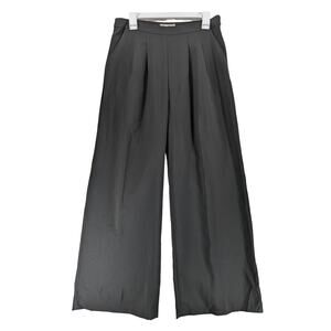 Spacegirl Wide Leg Dress Pants 11 Black Juniors Women Pleated Side Zipper Formal
